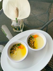 Coconut & Passion Fruit Panna Cotta